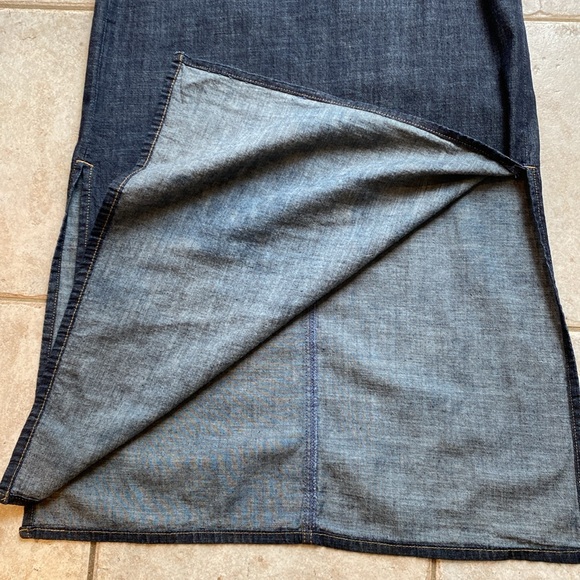 100% cotton long jean skirt - Vintage - Picture 10 of 16